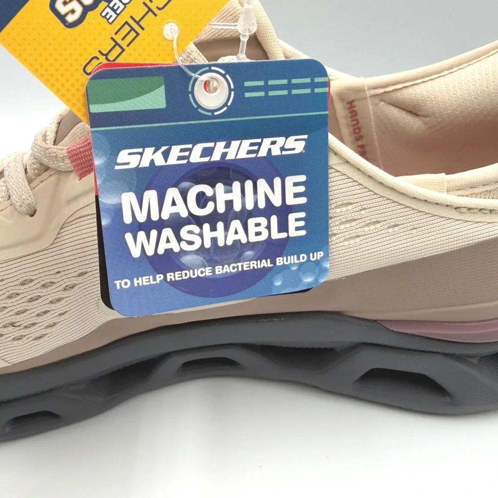 Skechers Glide-Step Altus Natural/Grey Slip-Ins Air-Cooled Memory Foam Women's 8 - Picture 13 of 16